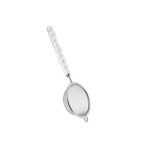 ALMINA Teesieb Edelstahl 20 cm Weiß Teefilter