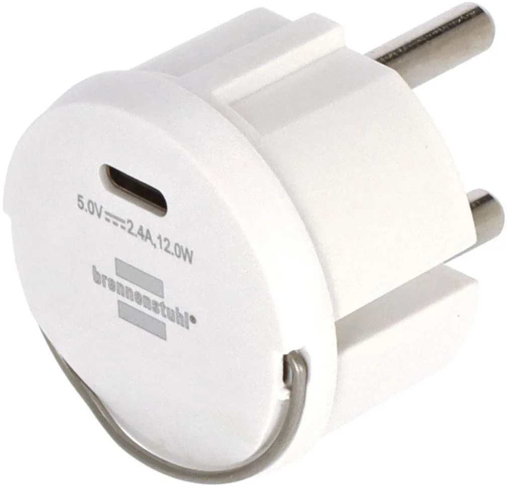 BRENNENSTUHL USB C Steckdoseneinsatz 2,4A USB Ladeadapter