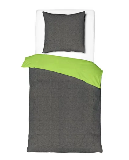 JACK Wendebettwäsche Renforcé 135x200 Zweifarbig Struktur Mistral