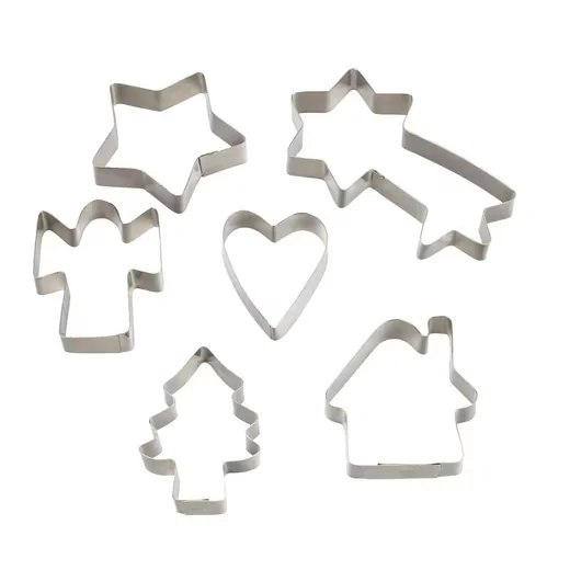 EL PUENTE Gebäckstempel Keks-Ausstechformen 6er-Set Handmade