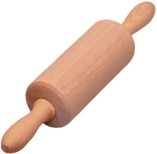Gravidus Nudelholz Buche 25,5 cm kleine Teigrolle mit Holzachse