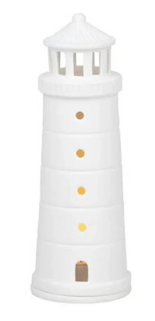 räder Meer als Worte Lichthaus Leuchtturm XL aus Porzellan